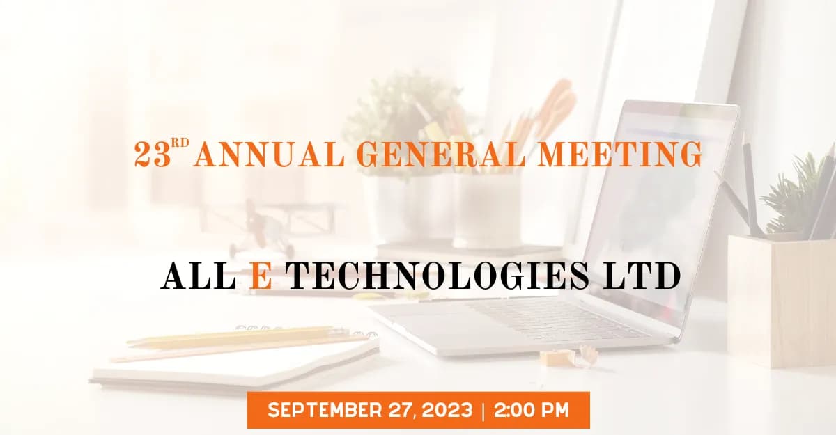 27/09/2023 - Notice of 23rd Annual General Meeting
