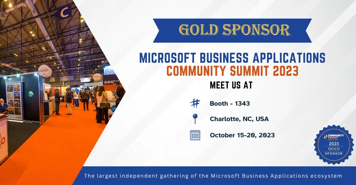 Gold Sponsor | Microsoft Business Applications Community Summit 2023