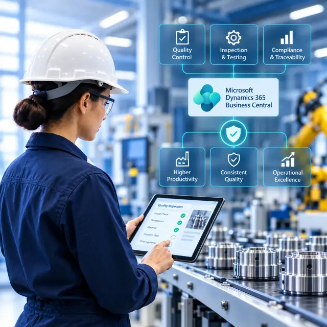 Quality Management in Business Central: Embedding Quality Control into Manufacturing Operations