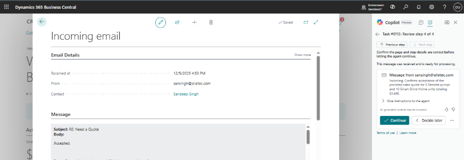 Customer Review & Approval