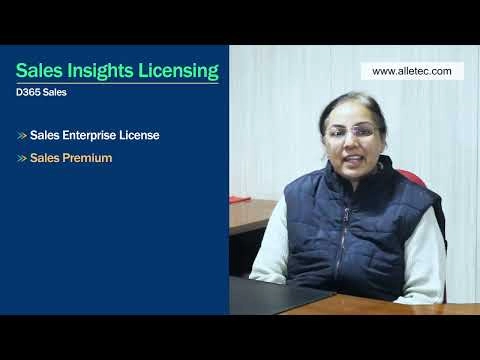 D365 Sales Insights Licensing Details (Microsoft Dynamics Sales)