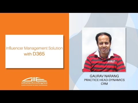 Influencer Management Solution with D365