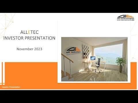 Alletec Investor Call 06 November 2023