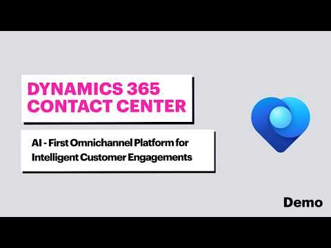 Microsoft Dynamics 365 Contact Center for BFSI | Demo